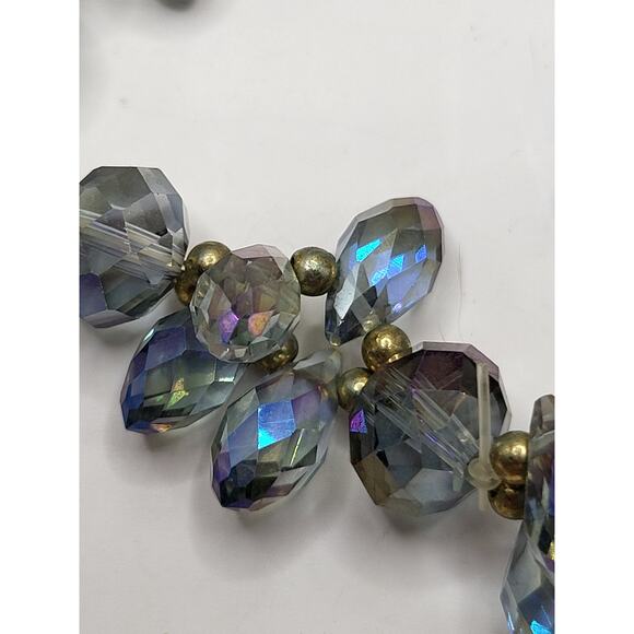 Aurora Borealis Glass Bead Bracelet for Stone Reuse or Display - Picture 7 of 7